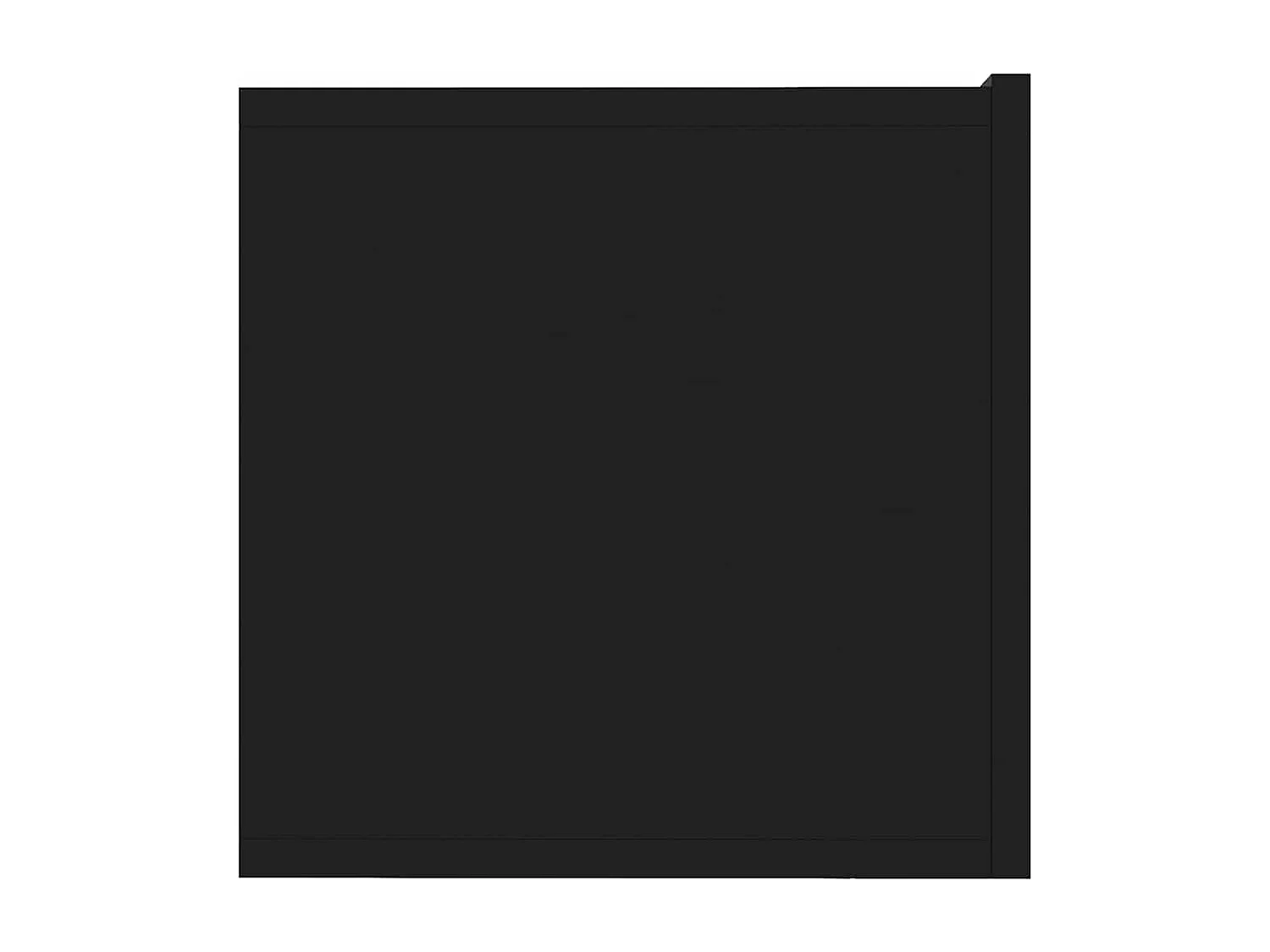 TV-Schrank Schwarz 80x30x30 cm Holzwerkstoff