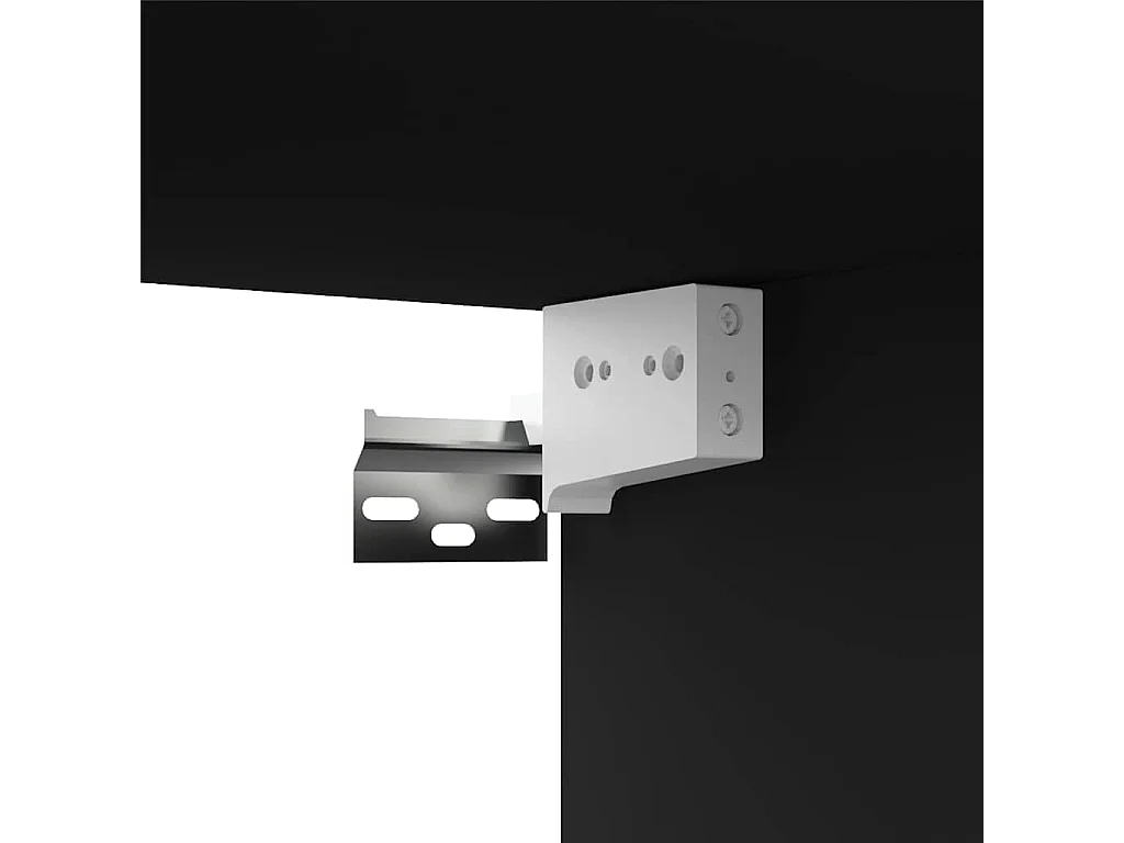 Móvel de TV 80x30x30 cm contraplacado preto