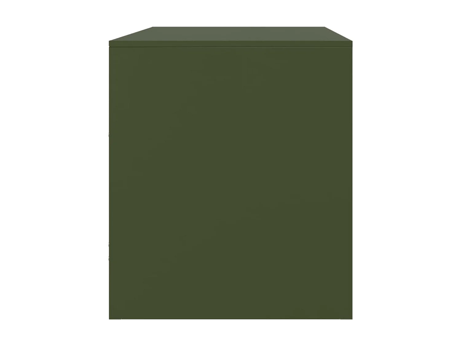 Meubles TV 2 pcs vert olive 67x39x44 cm acier