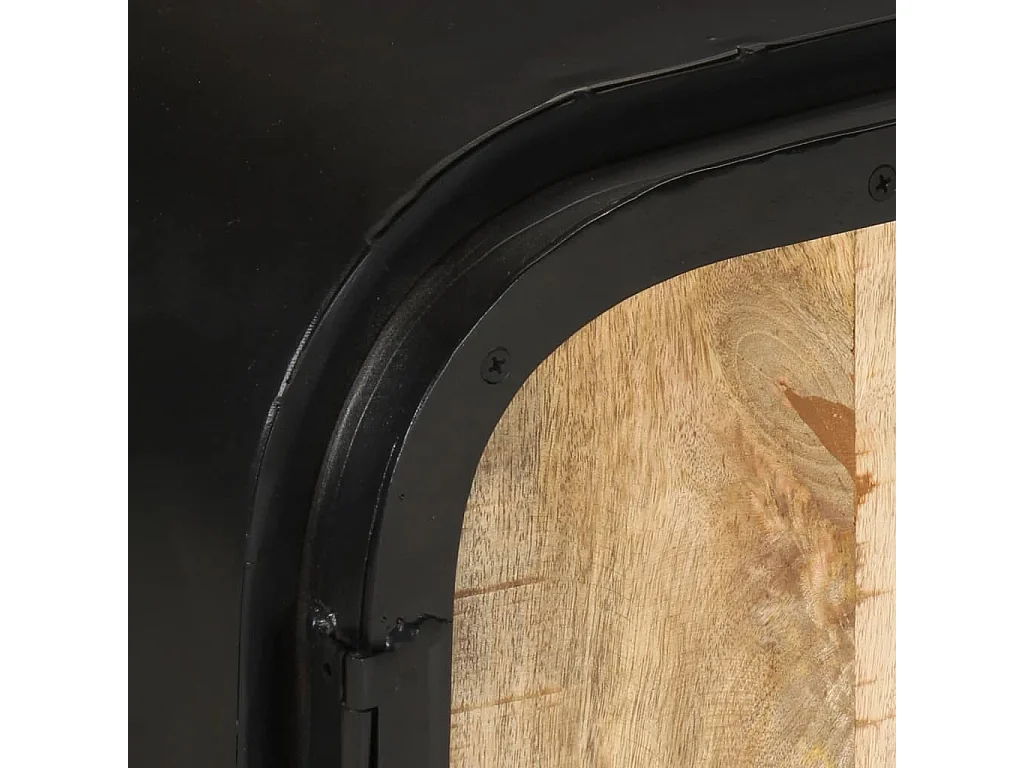 TV-Schrank 110x30x45 cm Raues Mangoholz