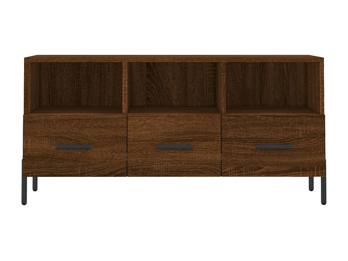 Móvel de TV 102x36x50 cm derivados de madeira carvalho castanho