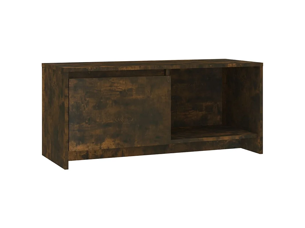 Tv-meubel 90x35x40 cm bewerkt hout gerookt eikenkleurig