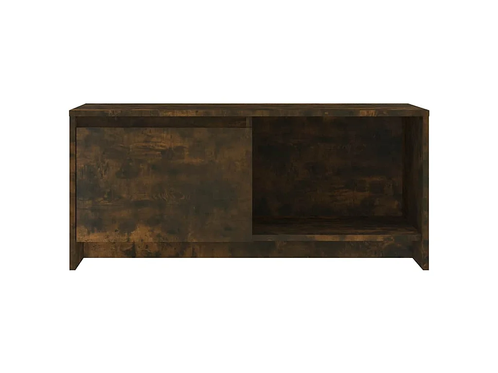 Tv-meubel 90x35x40 cm bewerkt hout gerookt eikenkleurig