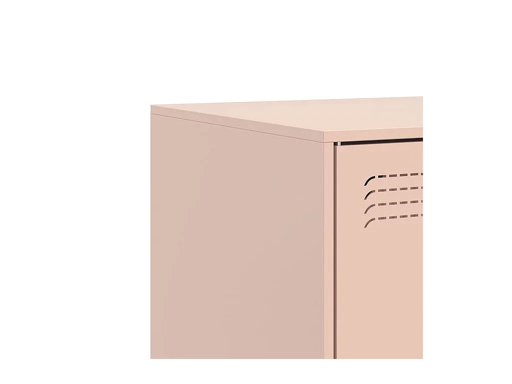 TV-Schränke 2 Stk. Rosa 67x39x44 cm Stahl