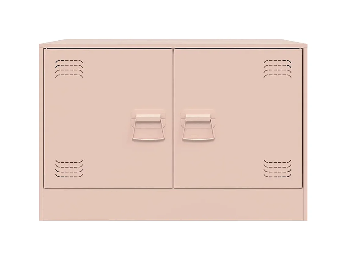 TV-Schränke 2 Stk. Rosa 67x39x44 cm Stahl