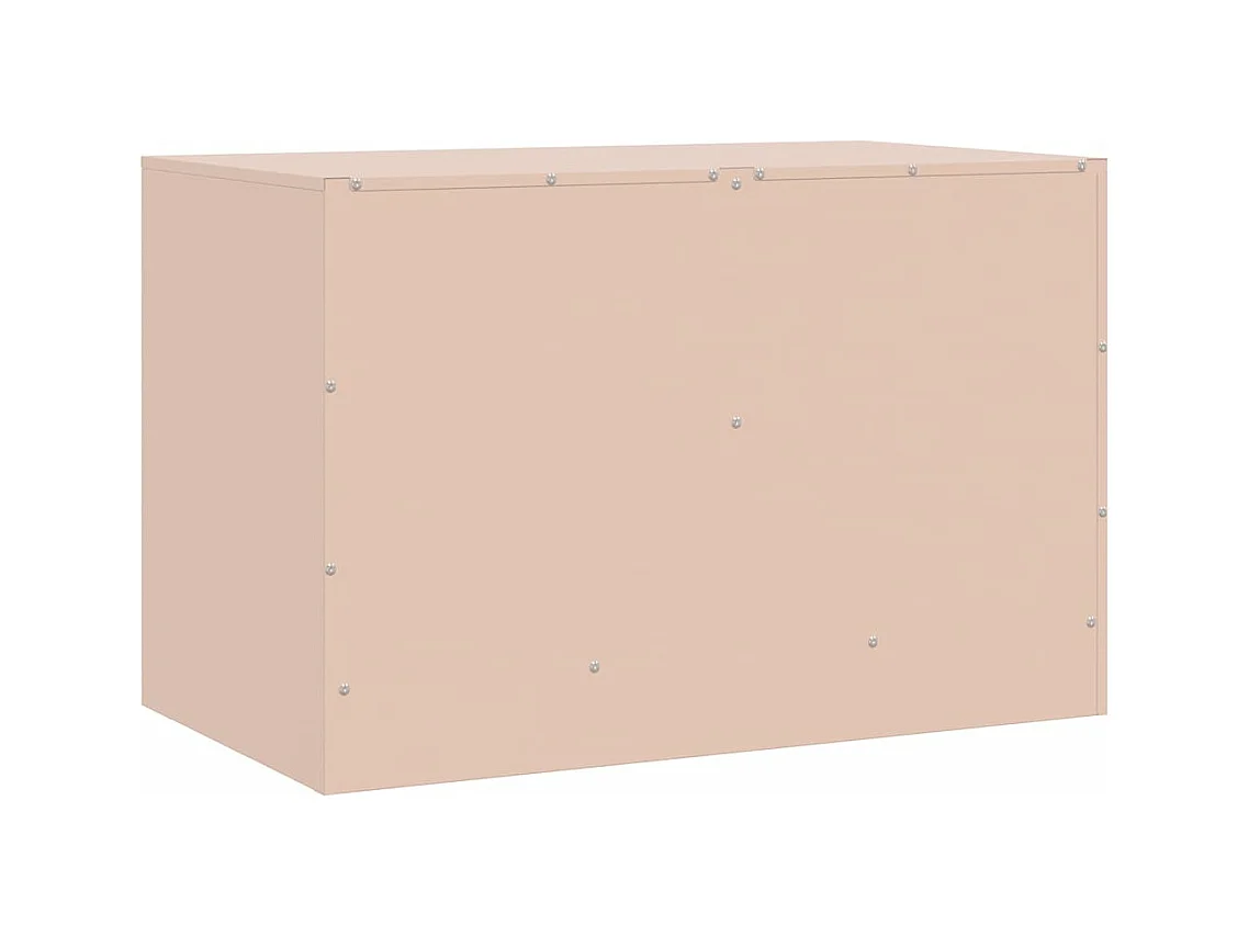 TV-Schränke 2 Stk. Rosa 67x39x44 cm Stahl