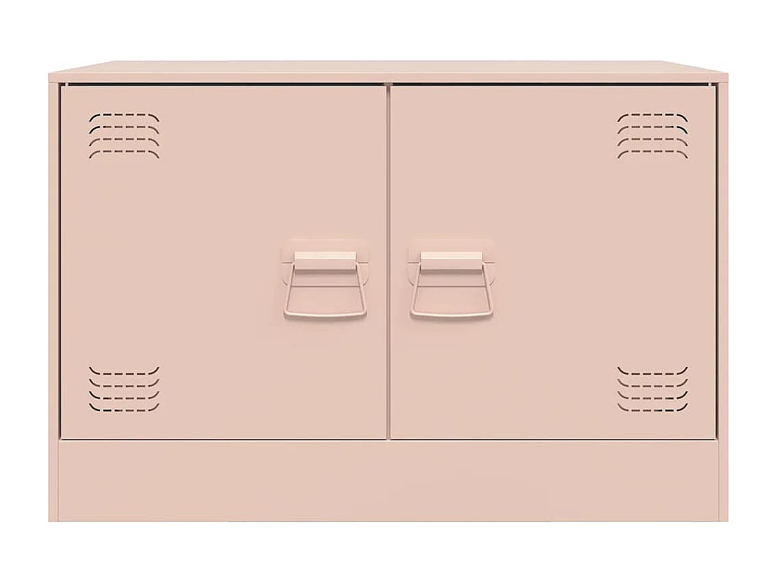 Mobili TV 2 pz Rosso 67x39x44 cm in Acciaio