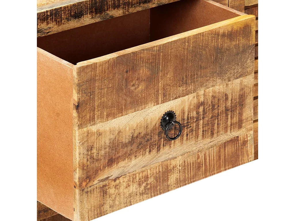 Meuble TV 120x30x40 cm Bois de manguier brut