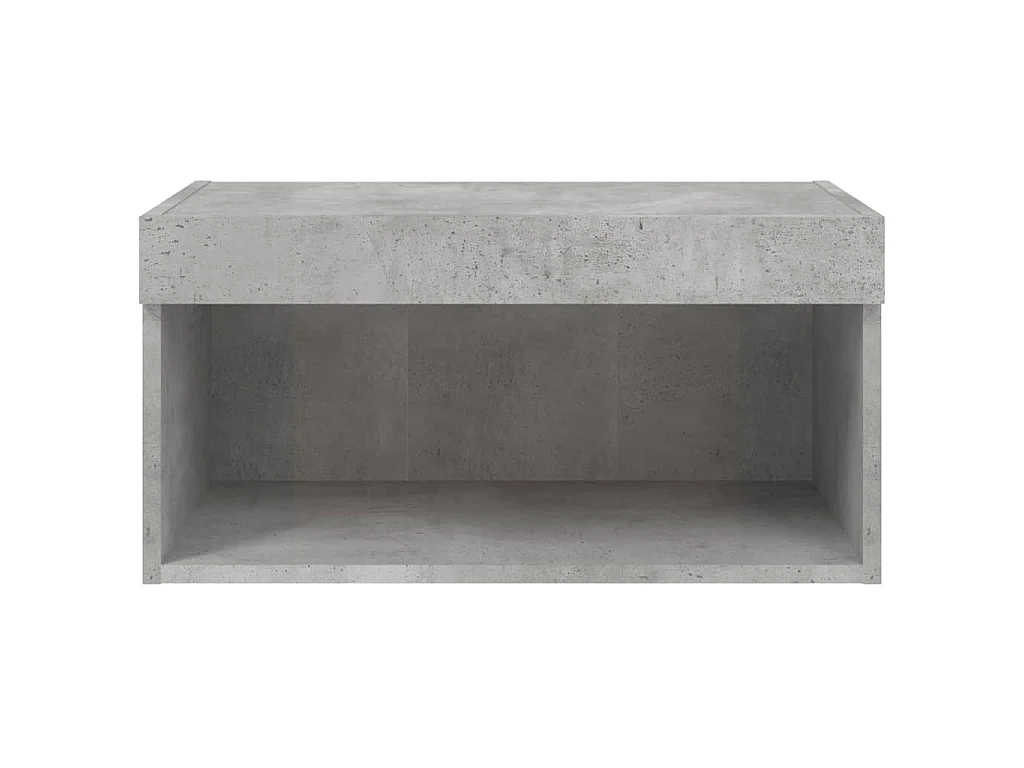 TV-Schrank mit LED-Leuchten Betongrau 60x30x30 cm