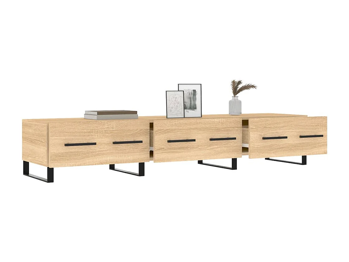Meuble TV chêne sonoma 150x36x30 cm bois d'ingénierie