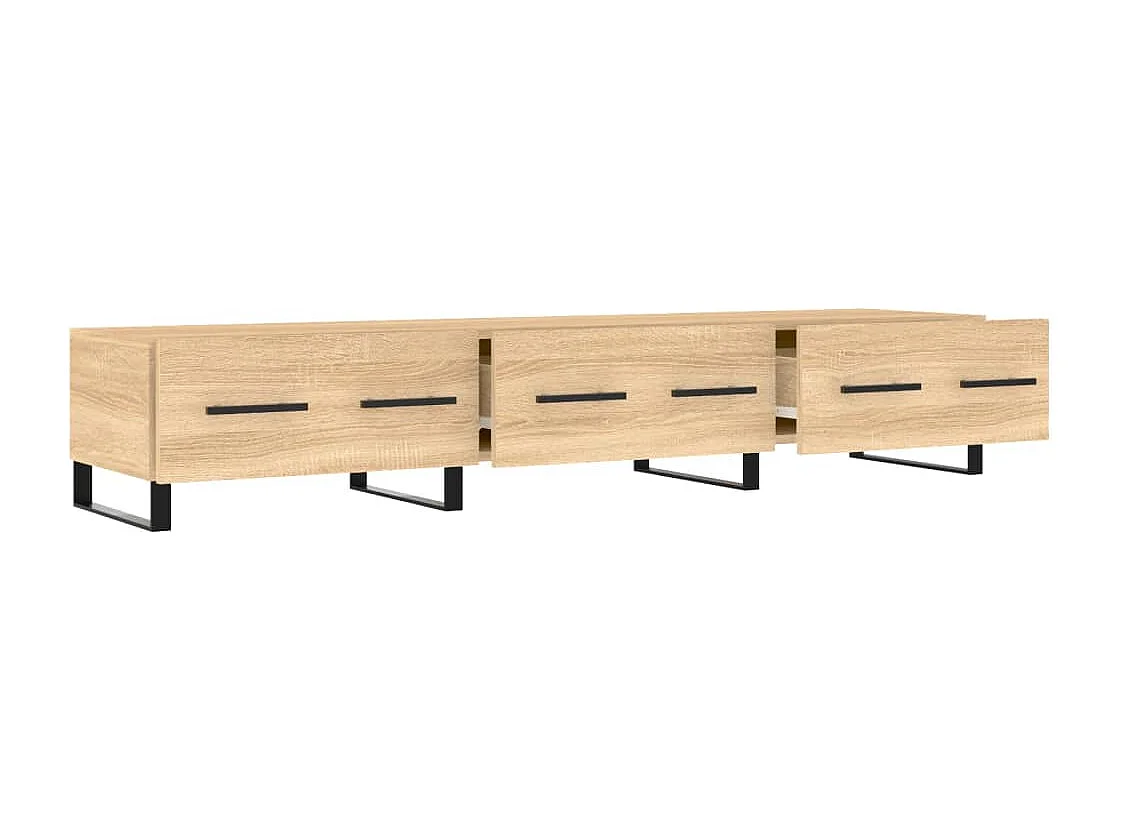Meuble TV chêne sonoma 150x36x30 cm bois d'ingénierie