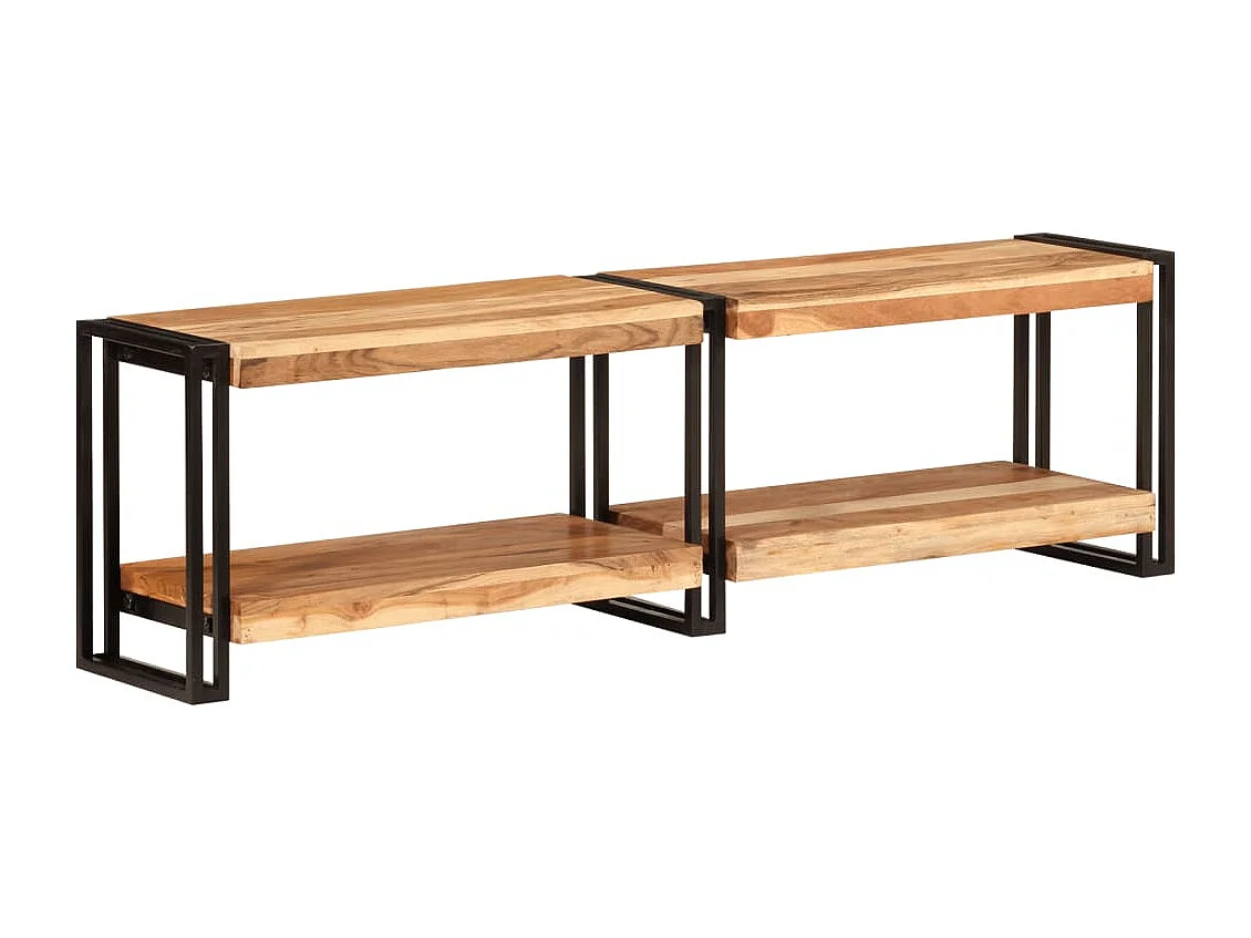 Meuble TV 140x30x40 cm bois d'acacia massif