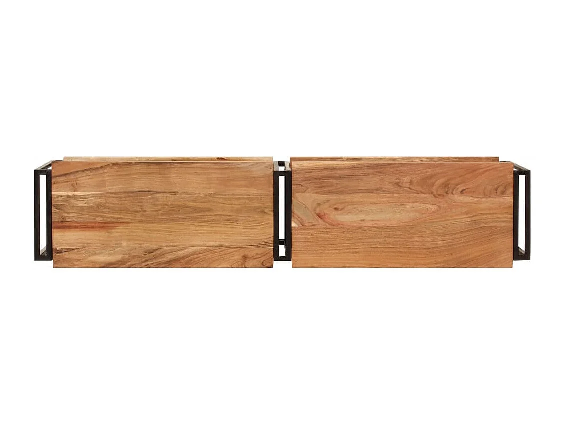 Meuble TV 140x30x40 cm bois d'acacia massif