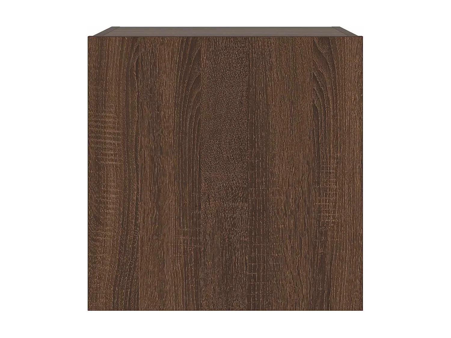 Mueble de TV de pared con luces LED marrón roble 40,5x35x40 cm