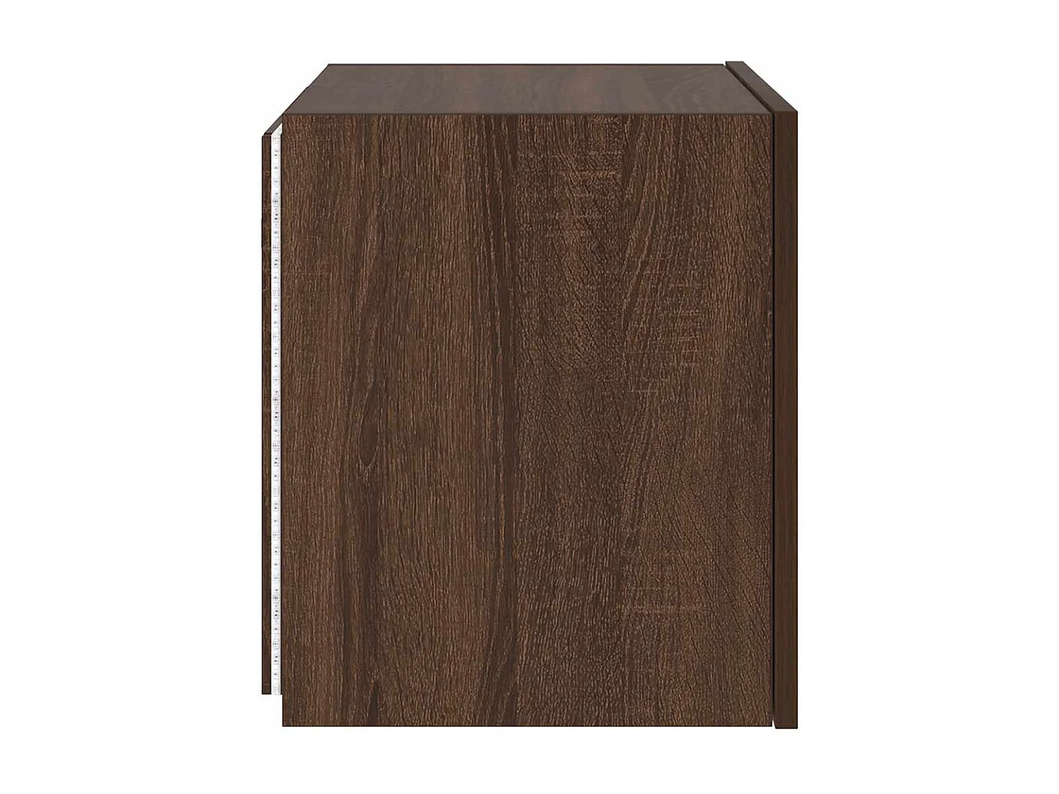 Meuble TV mural avec lumières LED chêne marron 40,5x35x40 cm