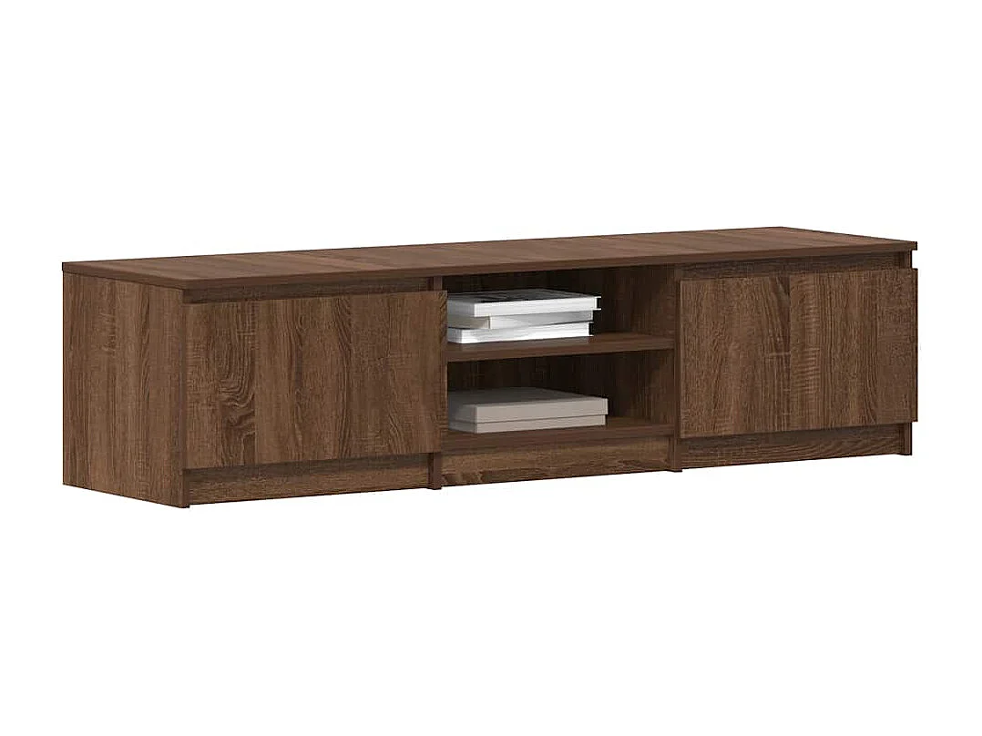 Móvel p/ TV 140x40x35,5 cm madeira processada carvalho castanho