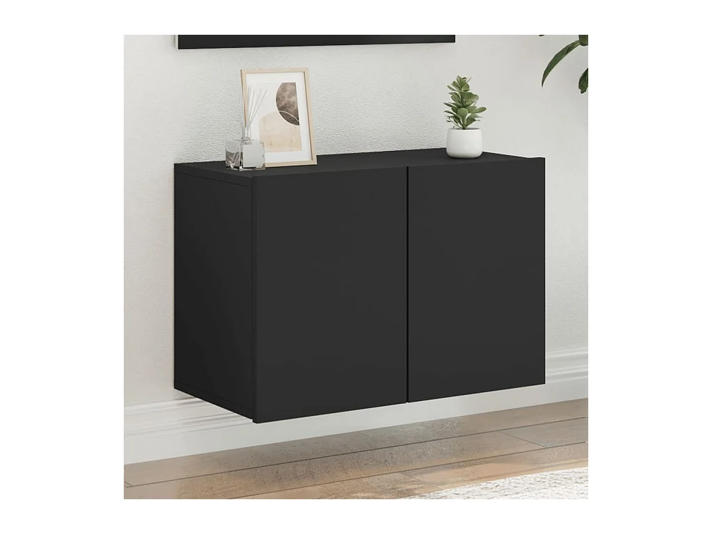 Mobile TV a Parete Nero 60x30x41 cm