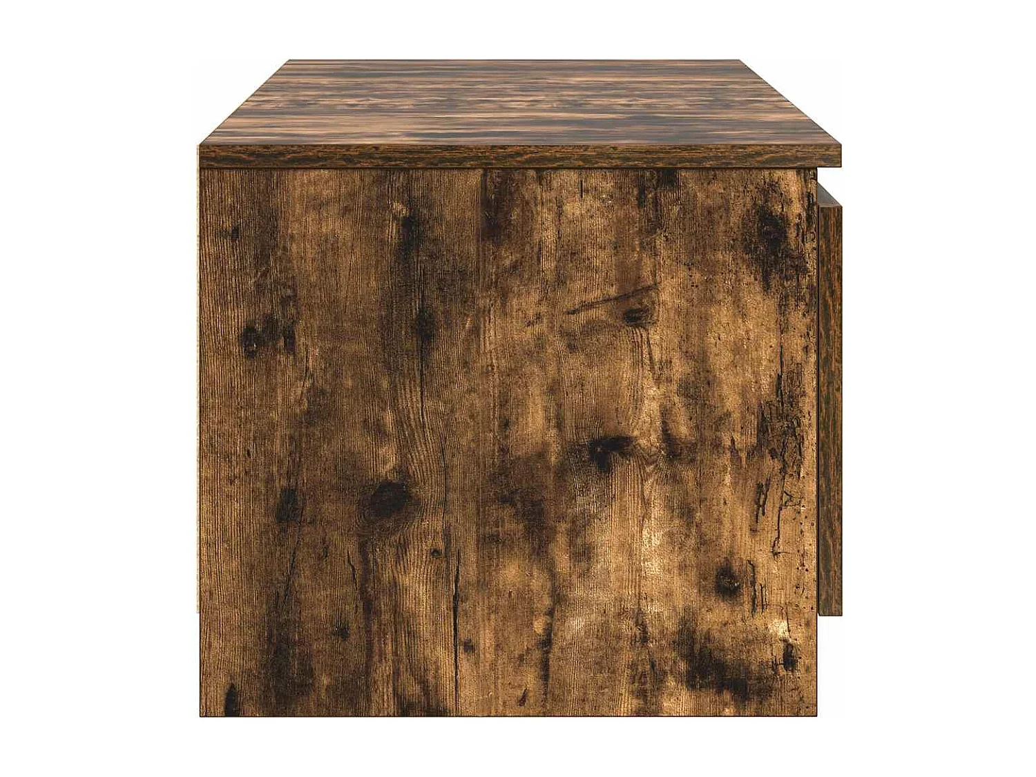 Meuble TV Chêne fumé 140x40x35,5 cm Bois d'ingénierie