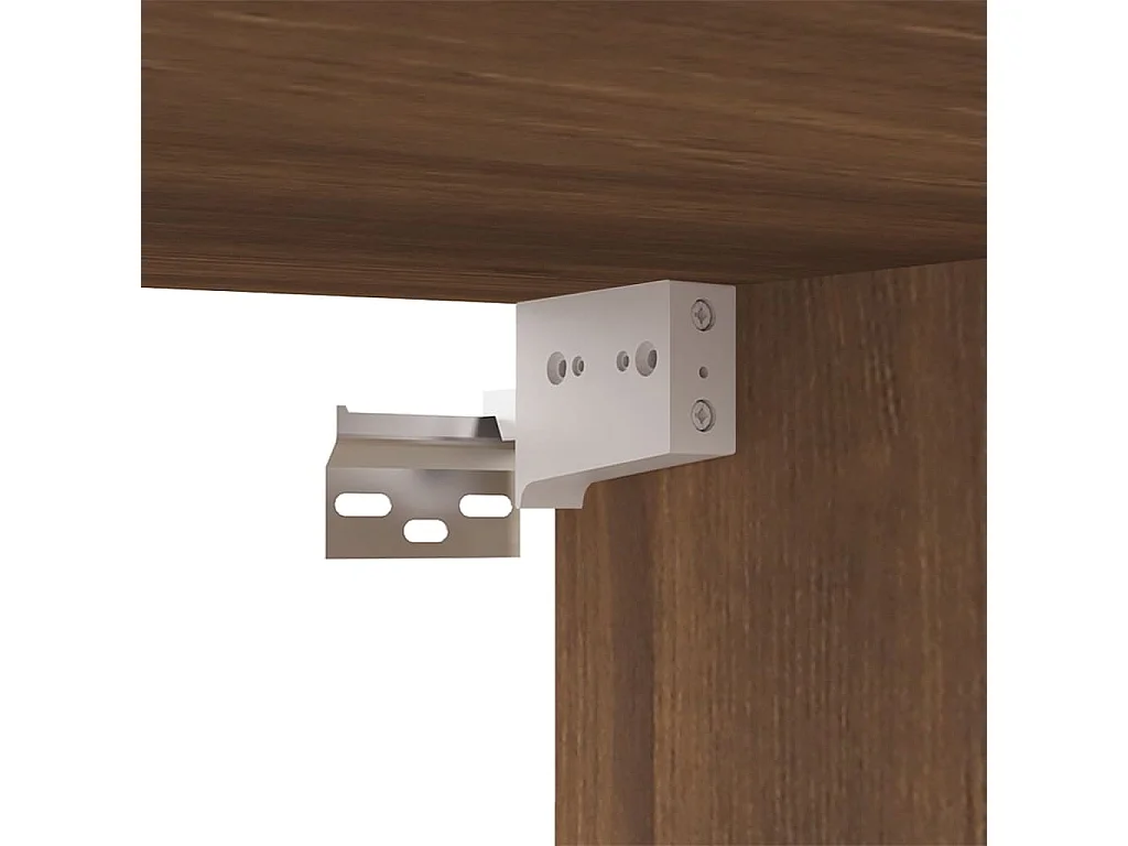 Set Mobili Porta TV 2 pz Rovere Marrone in Legno Multistrato