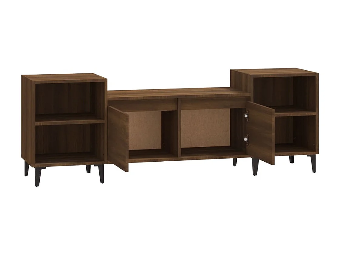 TV-Schrank Braun Eichen-Optik 160x35x55 cm Holzwerkstoff