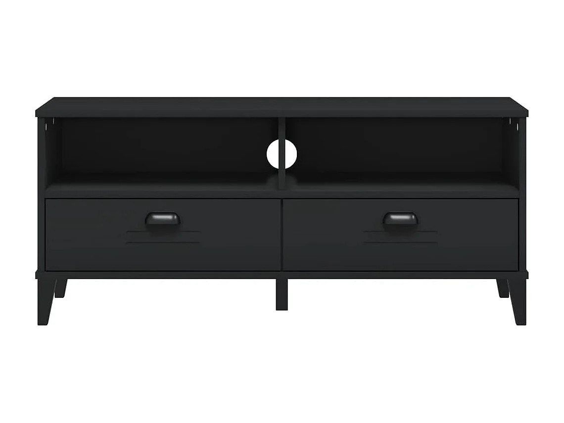 Meuble TV VIKEN noir bois d'ingénierie