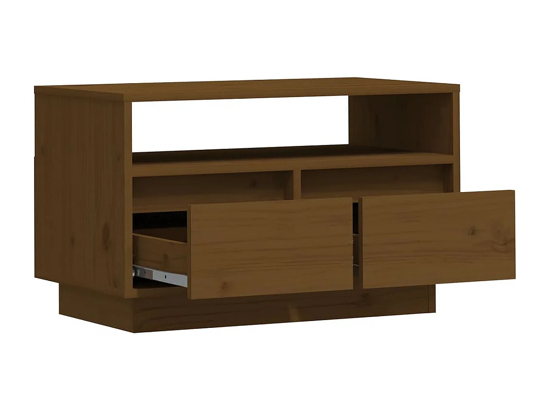 Mobile Porta TV Ambra 60x35x37 cm in Legno Massello di Pino