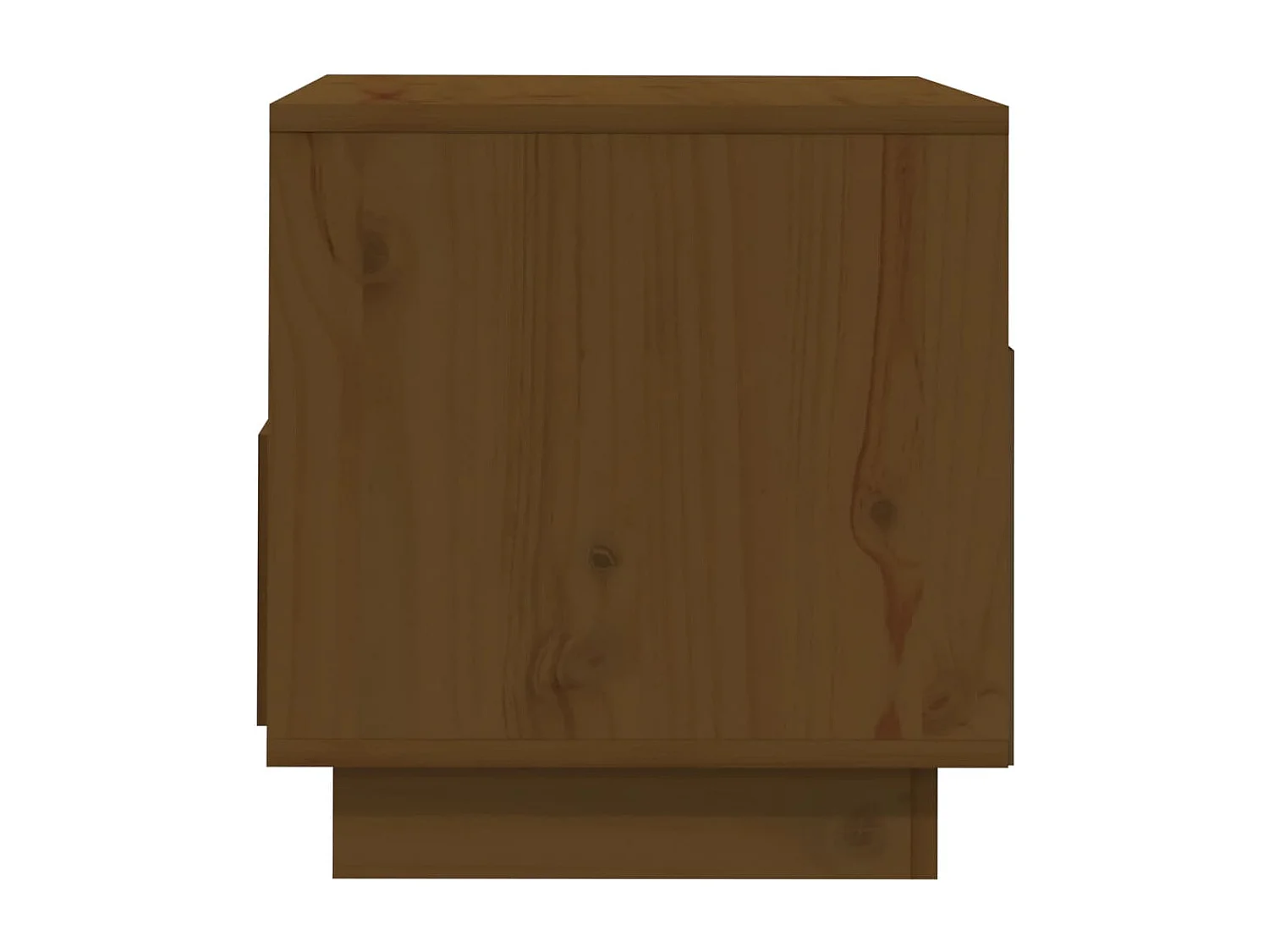 Meuble TV Marron miel 60x35x37 cm Bois de pin massif