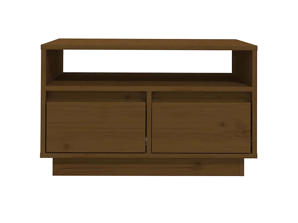 TV-Schrank Honigbraun 60x35x37 cm Massivholz Kiefer