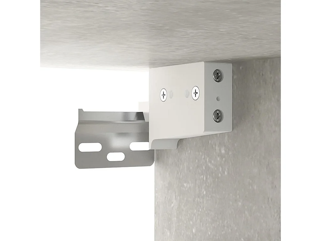 Ensemble de meubles TV 2 pcs gris béton bois d'ingénierie