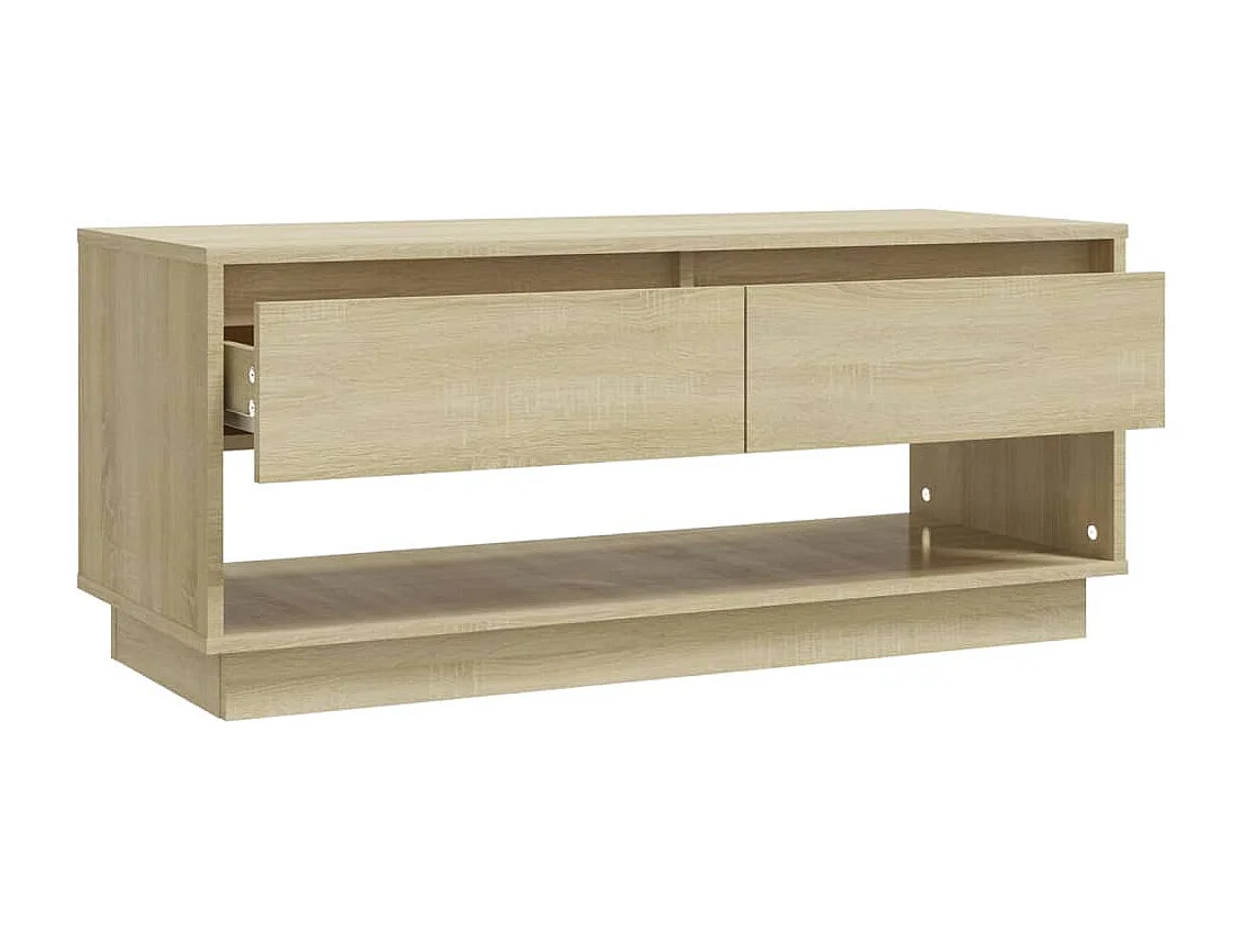 Meuble TV chêne sonoma 102x41x44 cm bois d'ingénierie