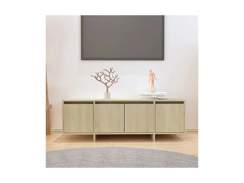 Tv-meubel 120x30x40,5 cm bewerkt hout sonoma eikenkleurig