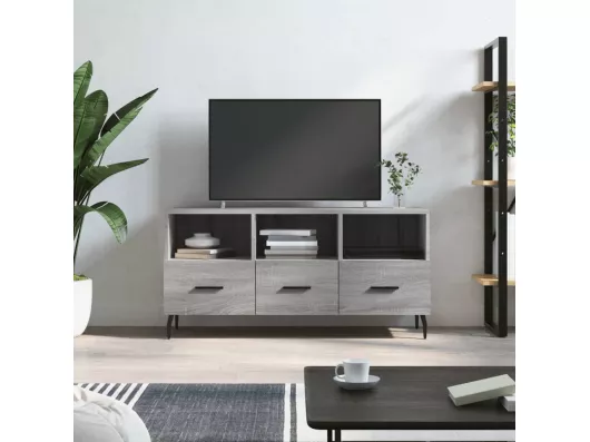 Kauf Unique TV-Schrank Grau Sonoma 102x36x50 cm Holzwerkstoff