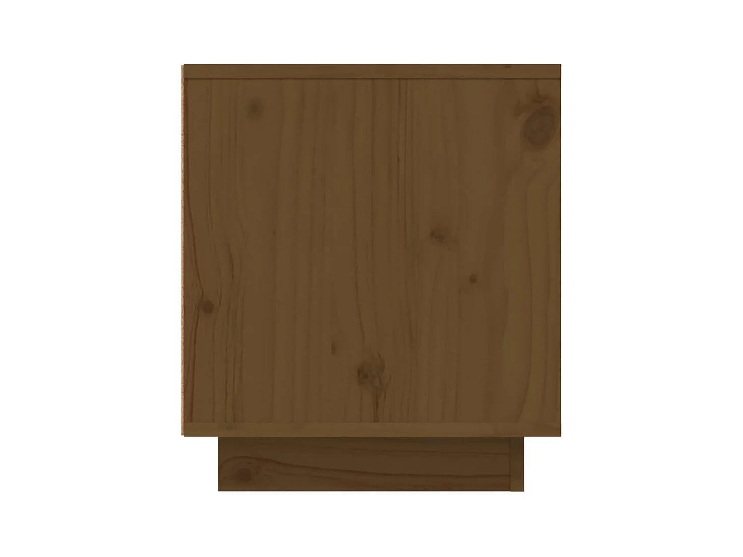 Meuble TV Marron miel 110x35x40,5 cm Bois de pin massif