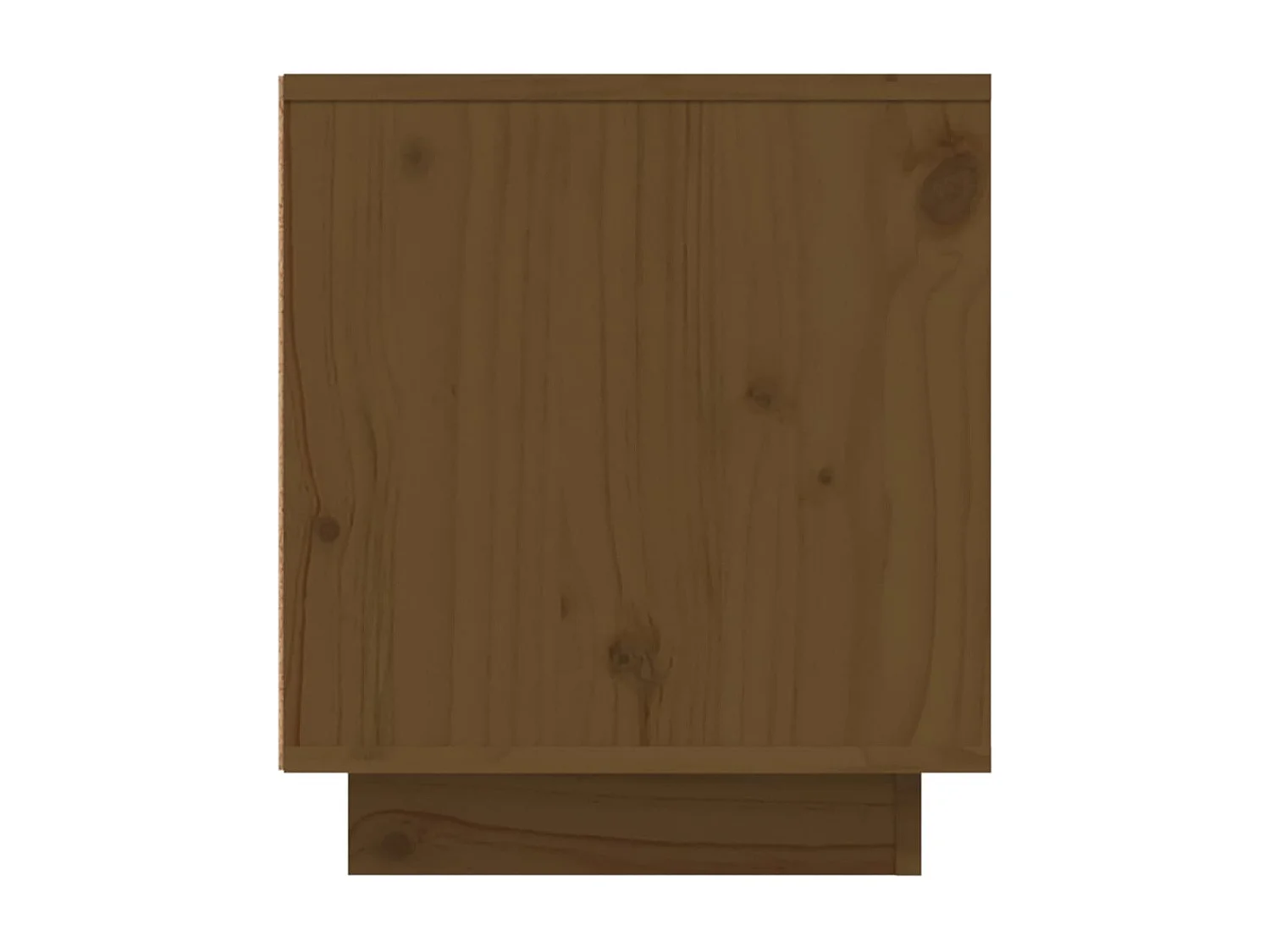 Meuble TV Marron miel 110x35x40,5 cm Bois de pin massif