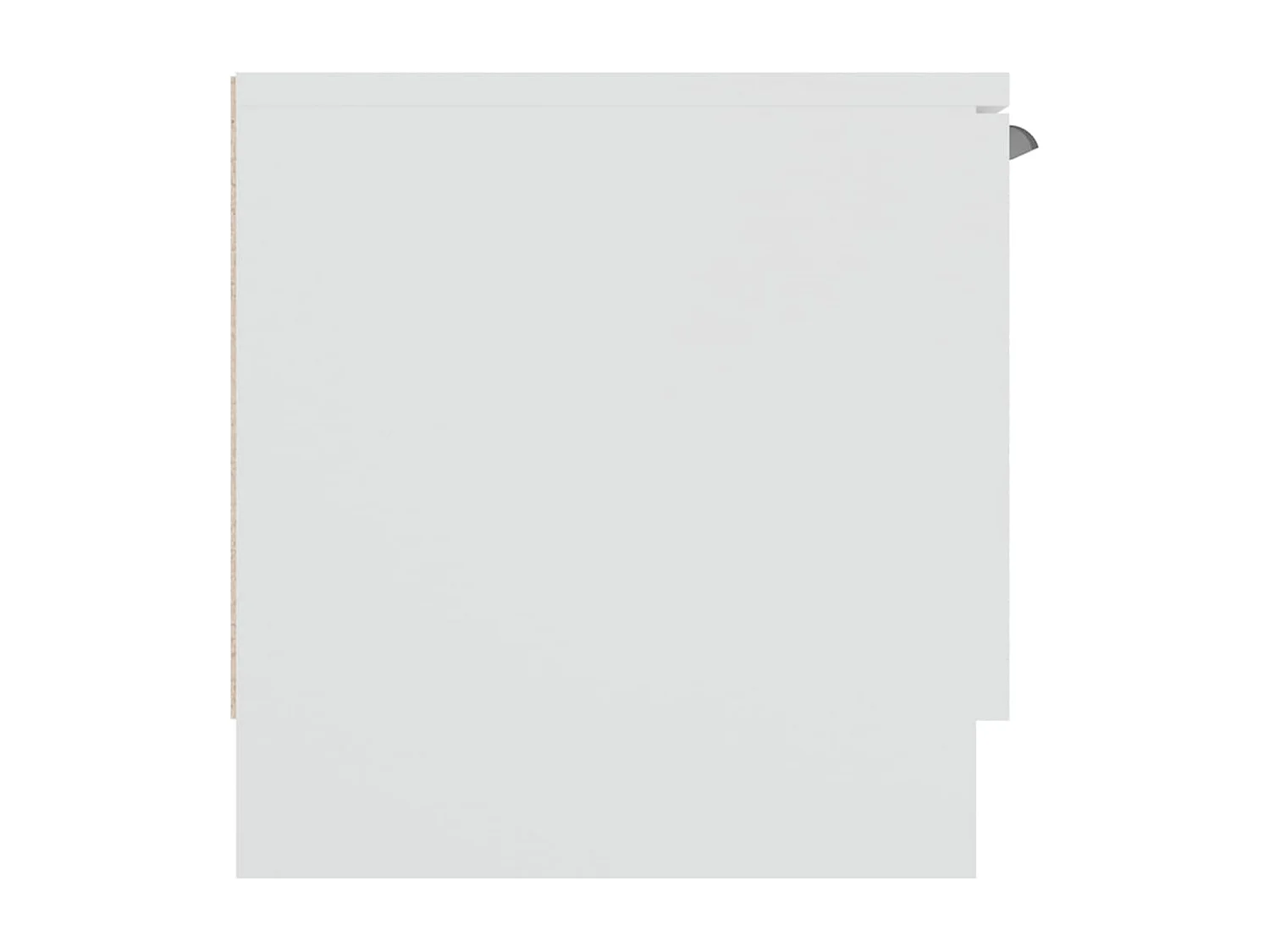 Mobile Porta TV Bianco 102x35x36,5 cm in Legno Multistrato