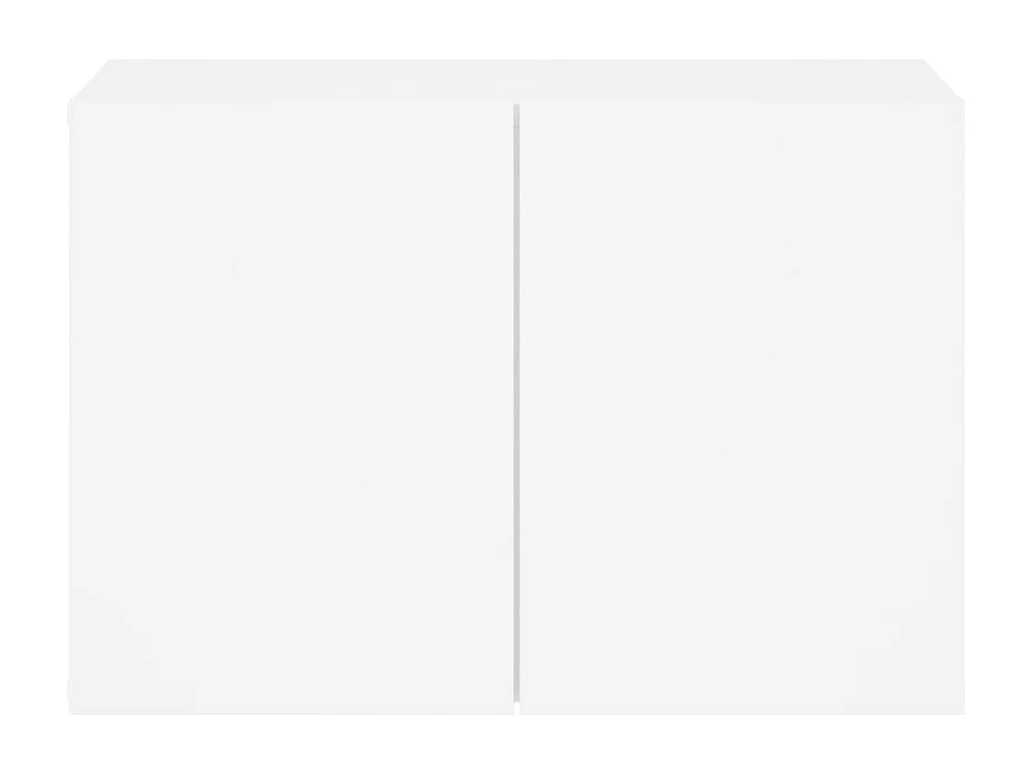 Meuble TV mural blanc 60x30x41 cm