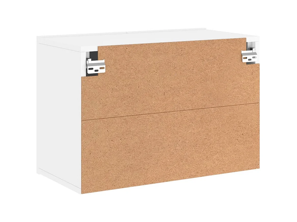 Meuble TV mural blanc 60x30x41 cm