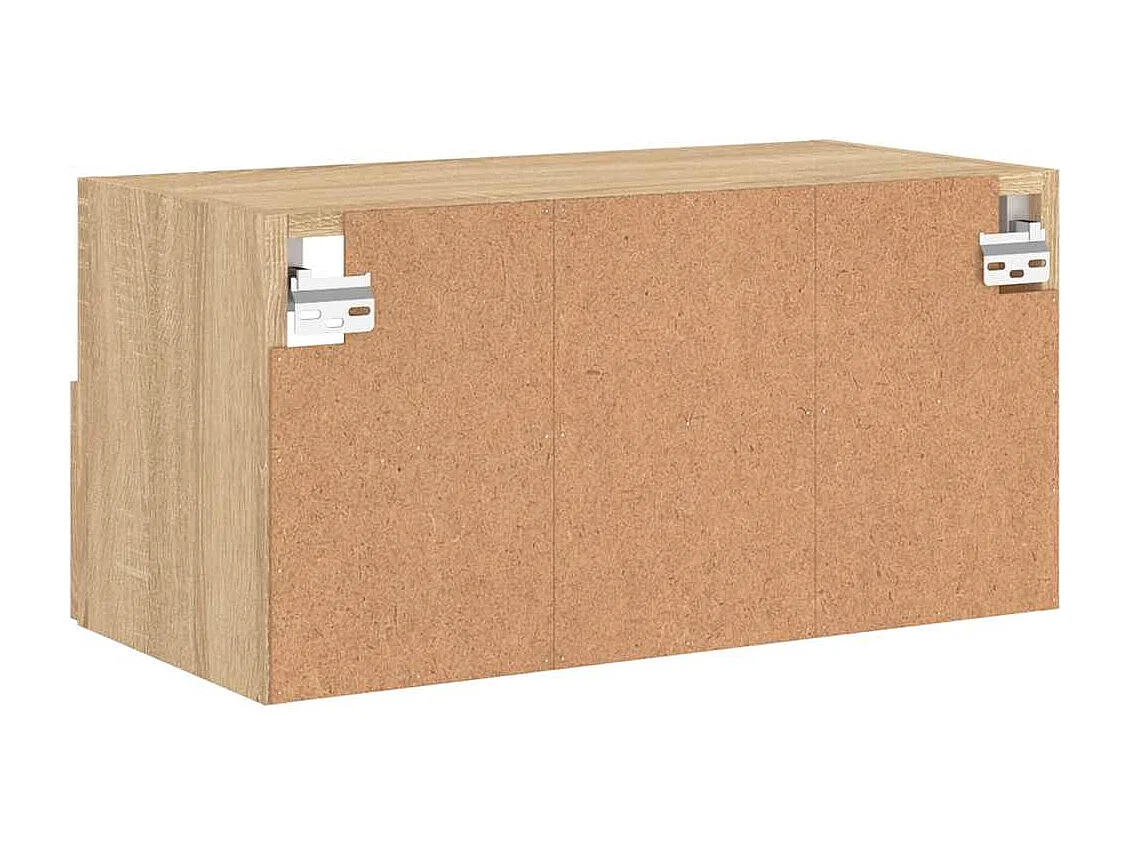 Meuble TV mural chêne sonoma 60x30x30 cm bois d'ingénierie