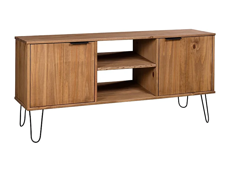 TV-Schrank New York Natur Massivholz Kiefer