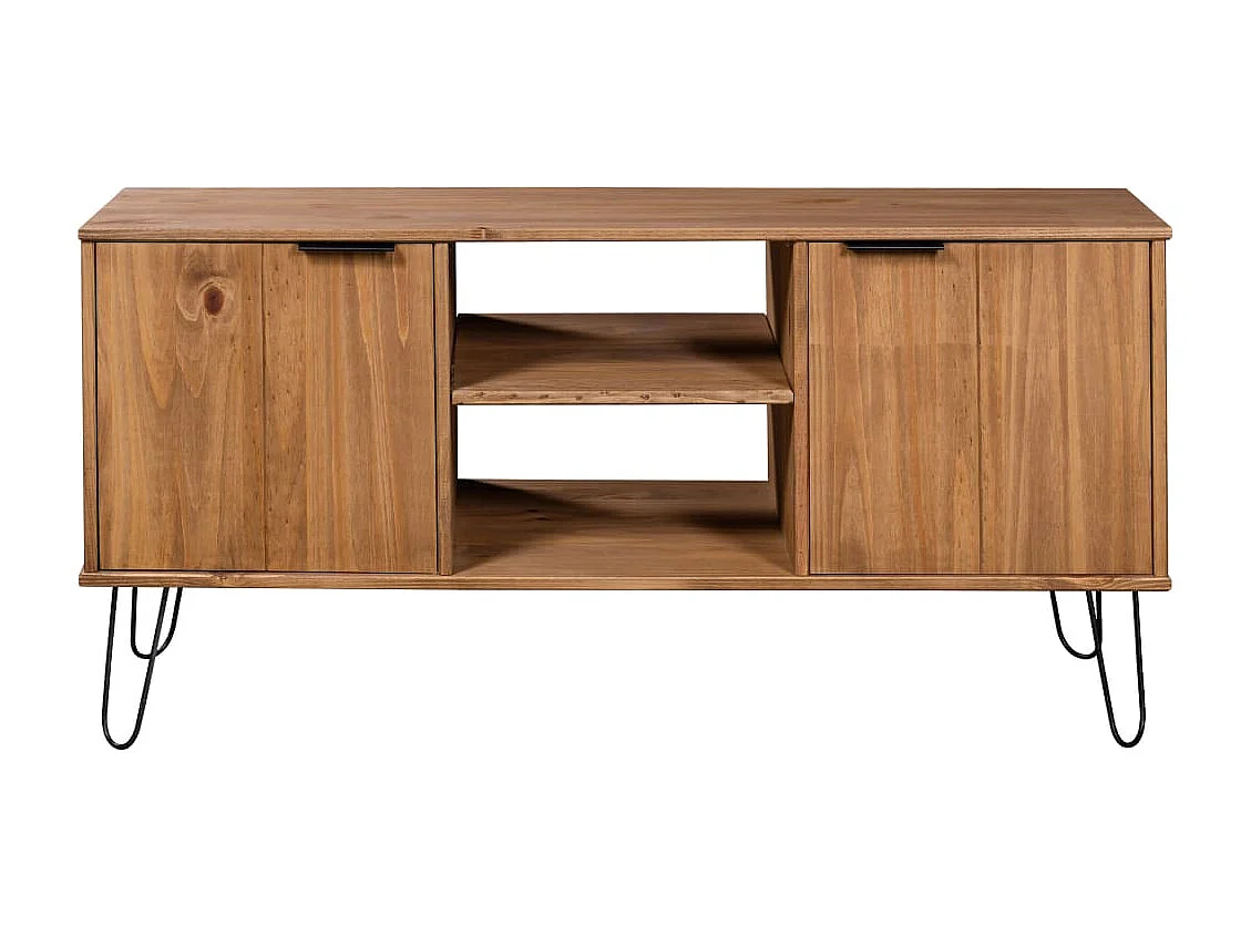 TV-Schrank New York Natur Massivholz Kiefer