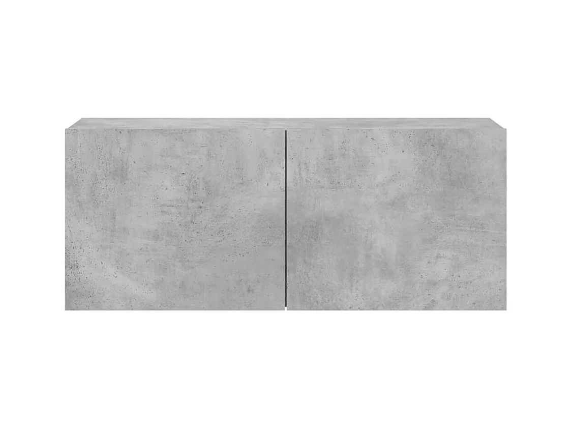 Tv-meubel wandgemonteerd 100x30x41 cm betongrijs