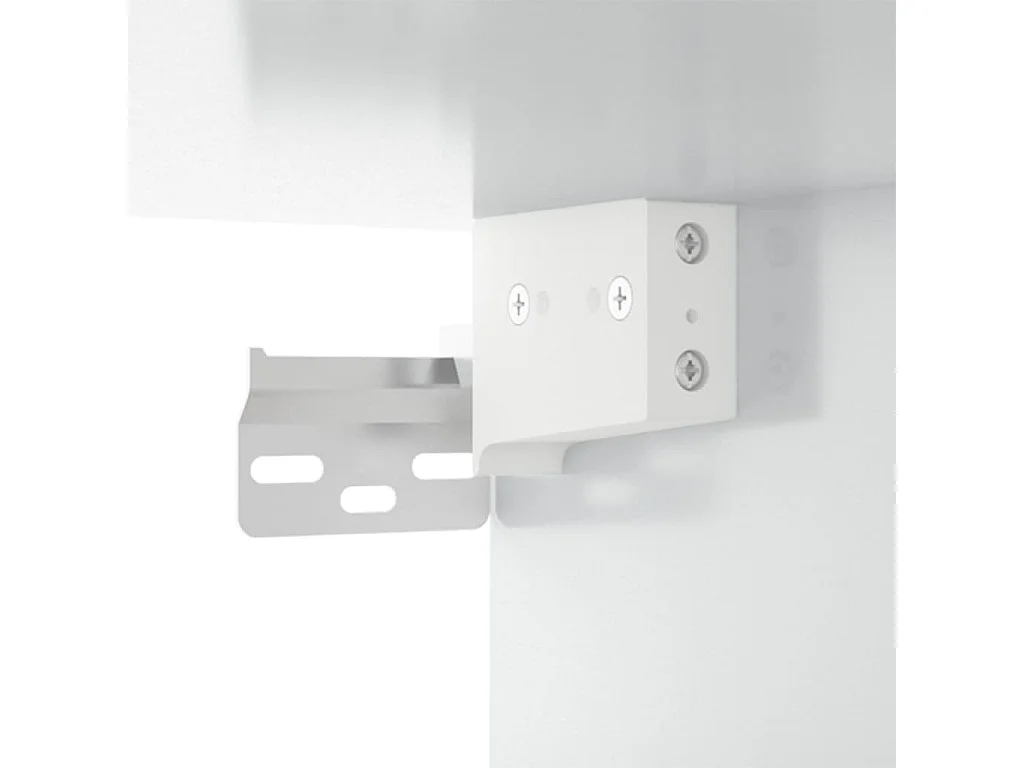 Ensemble de meubles TV 3 pcs Blanc brillant Bois d'ingénierie