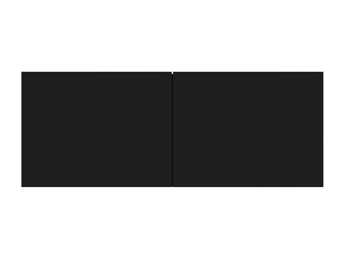 Conjunto móveis de TV 5 pcs madeira processada preto