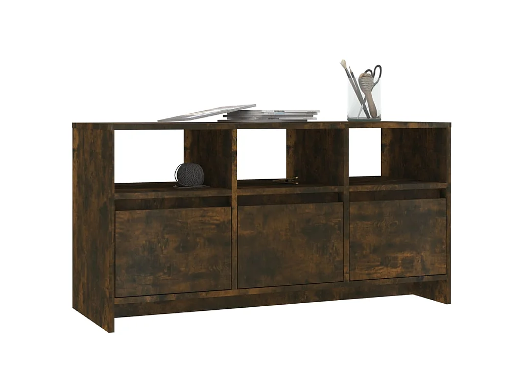 Mobile Porta TV Rovere Fumo 102x37,5x52,5 cm in Truciolato