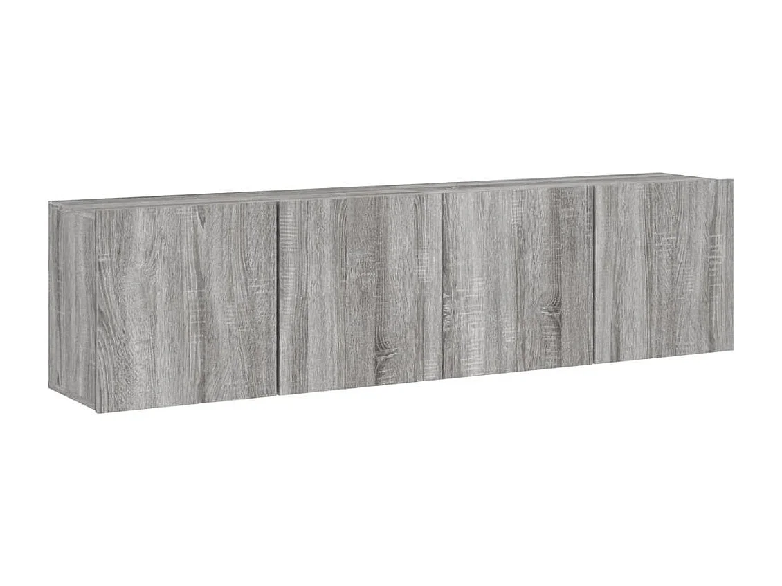 Meubles TV muraux 2 pcs sonoma gris 80x30x41 cm