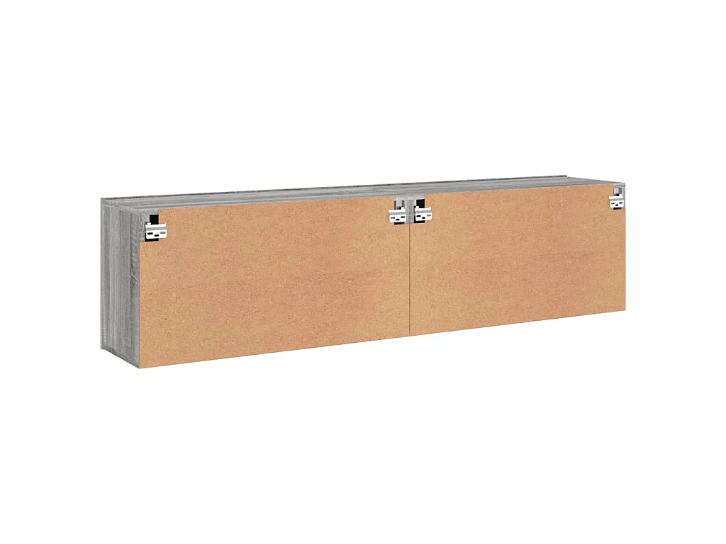 Tv-meubels 2 st wandgemonteerd 80x30x41 cm grijs sonoma eiken