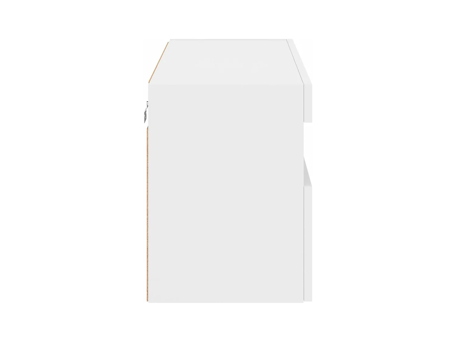 Tv-wandmeubel met LED-verlichting 80x30x40 cm wit