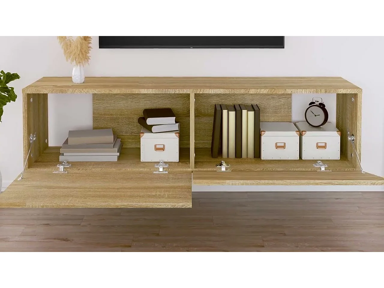 Meuble TV Chêne sonoma 120x30x30 cm Bois d’ingénierie