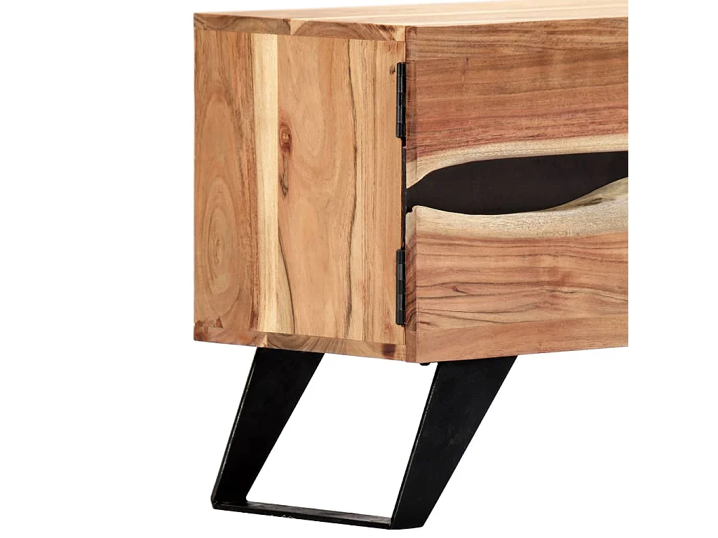 TV-Schrank 140x30x45 cm Massivholz Akazie