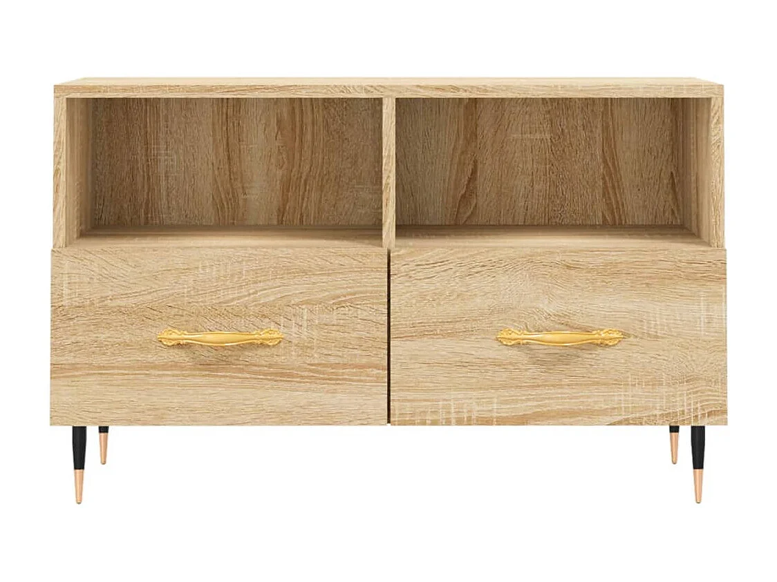 Meuble TV Chêne sonoma 80x36x50 cm Bois d'ingénierie